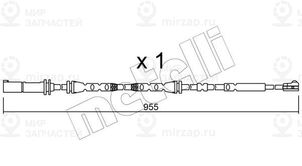Сигнализатор, износ тормозных колодок METELLI SU280
