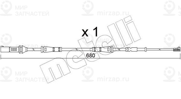 Сигнализатор, износ тормозных колодок METELLI SU369