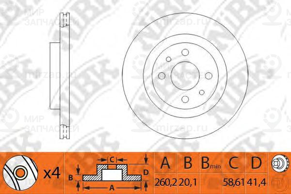 Запчасть NIBK RN1124