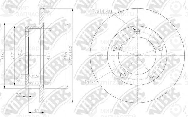Диск Тормозной
 NIBK RN1454