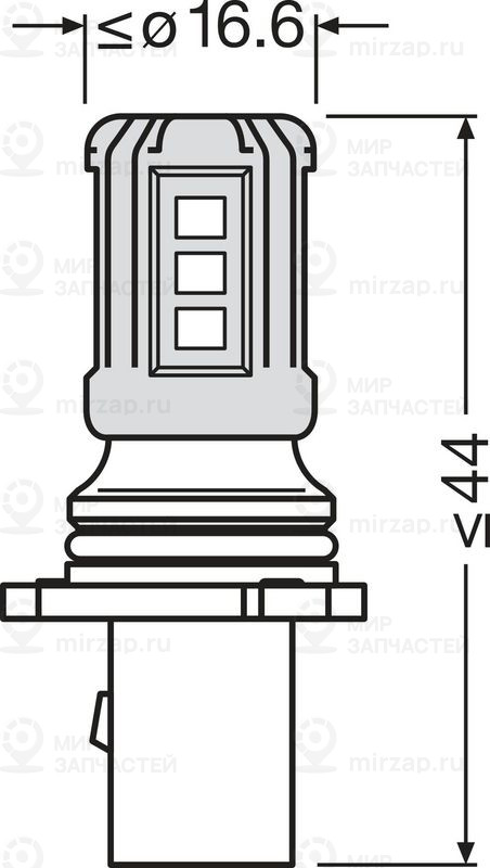 Лампа накаливания OSRAM 828DWP1BL