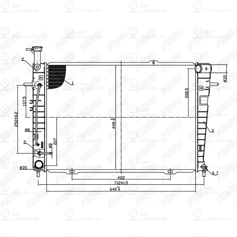 Запчасть FEHU FRC1438