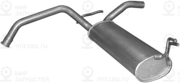 Глушитель выхлопных газов конечный POLMOSTROW 04235
