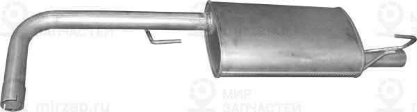 Глушитель выхлопных газов конечный POLMOSTROW 15213