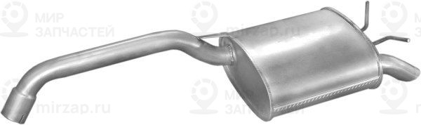 Глушитель выхлопных газов конечный POLMOSTROW 21212