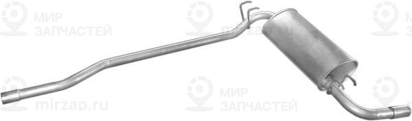 Глушитель выхлопных газов конечный POLMOSTROW 2316