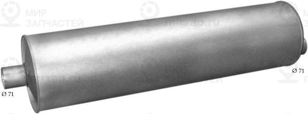 Глушитель выхлопных газов конечный POLMOSTROW 6949