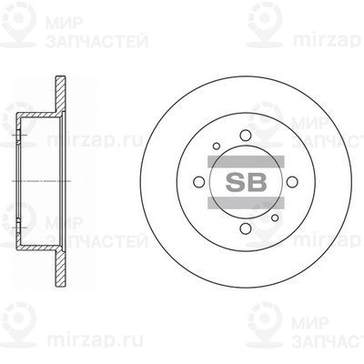 Тормозной диск SANGSIN SD1064