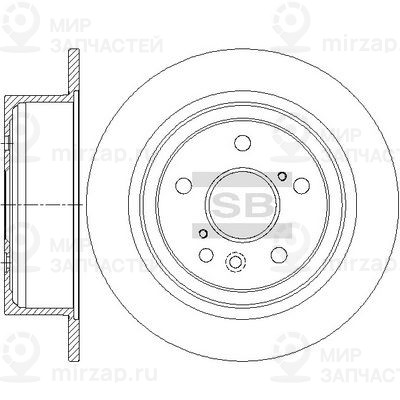 Тормозной диск SANGSIN SD4647