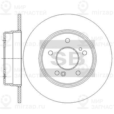 Тормозной диск SANGSIN SD5529