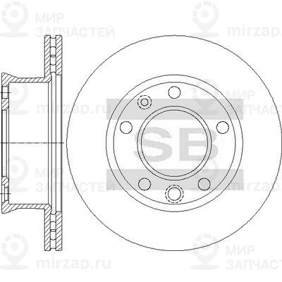 Тормозной диск SANGSIN SD5715