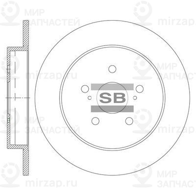 Тормозной диск SANGSIN SD8460