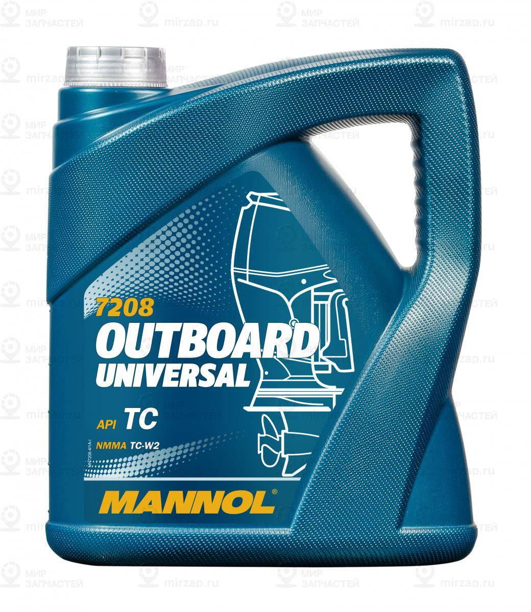 7208-4 Mannol Outboard Universal Минеральное Моторное Масло 2Т 4Л SCT Germany MN72084