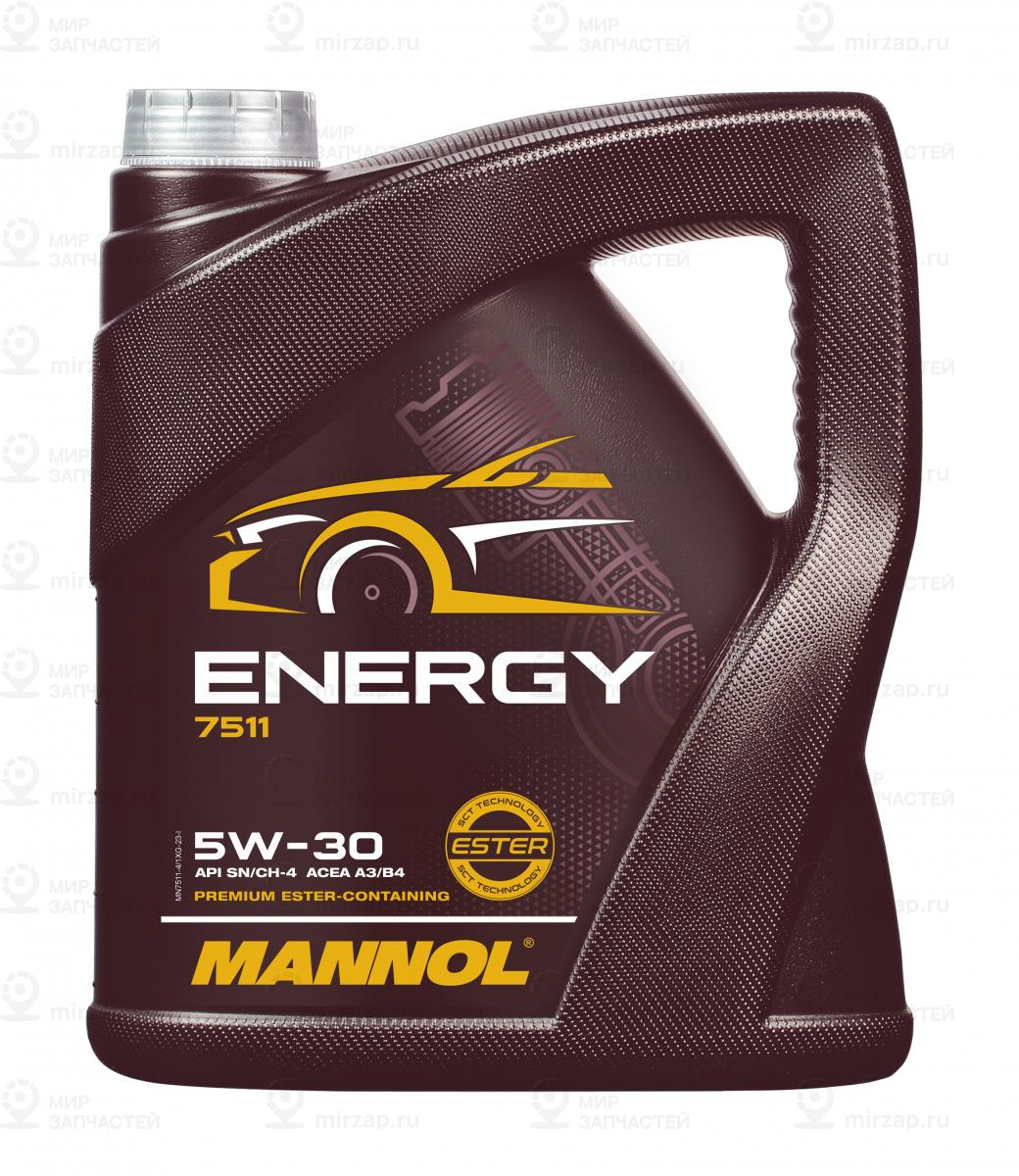 Mannol Energy 5W30 (Sl) 4 Л. Синтетическое Моторное Масло 5W-30 SCT Germany MN75114