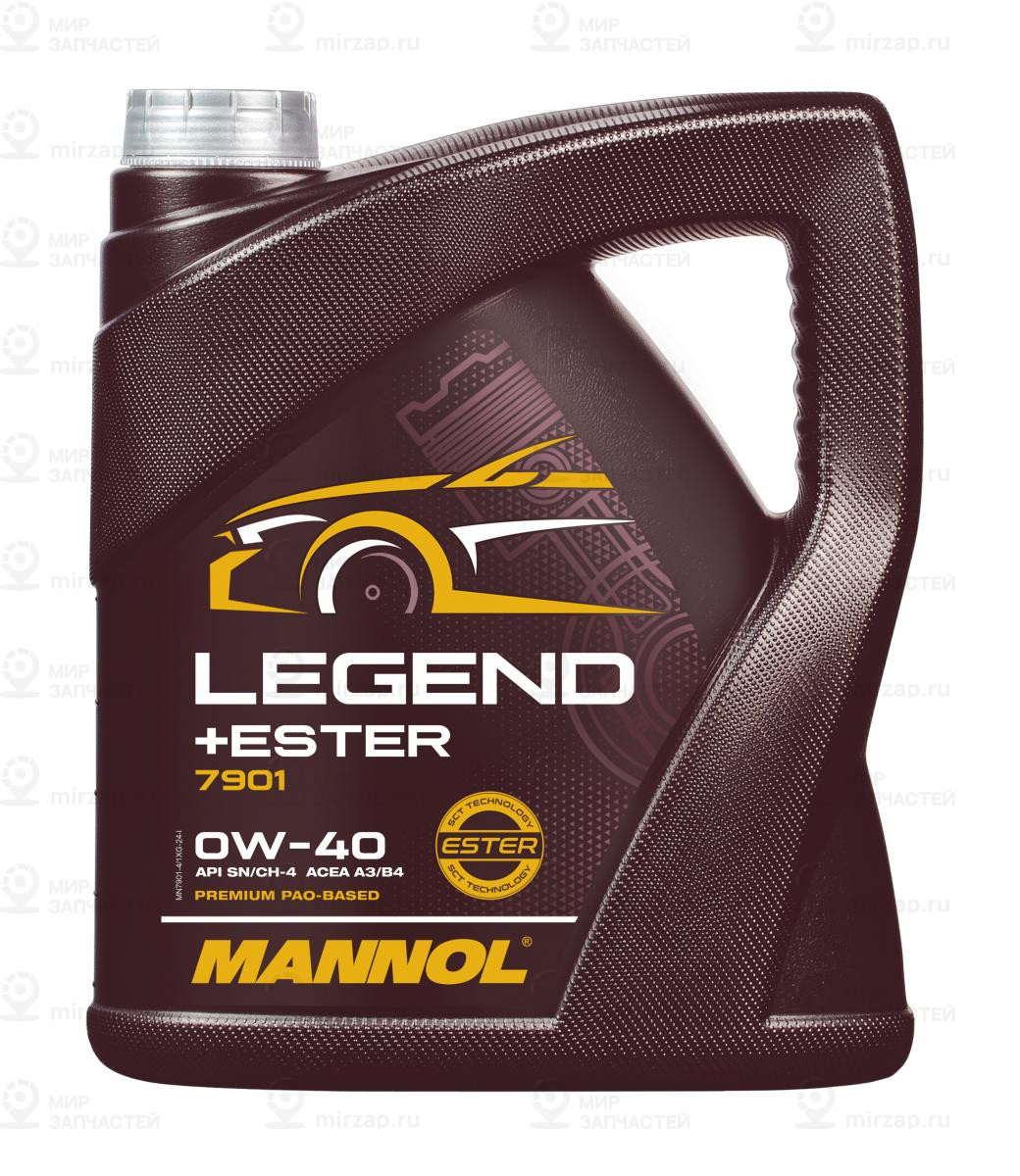 Mn7901-4 Mannol Mannol Legend Ester 0W40 Синтетическое Масло (Пао Эстеры) 0W-40 SCT Germany MN79014