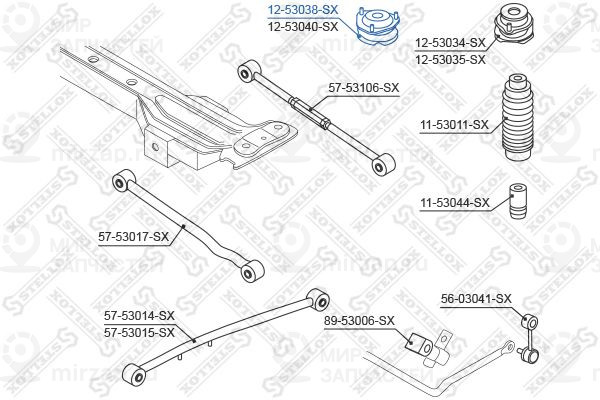 Запчасть STELLOX 1253038SX