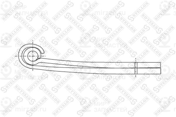Многолистовая рессора STELLOX 8455620SX