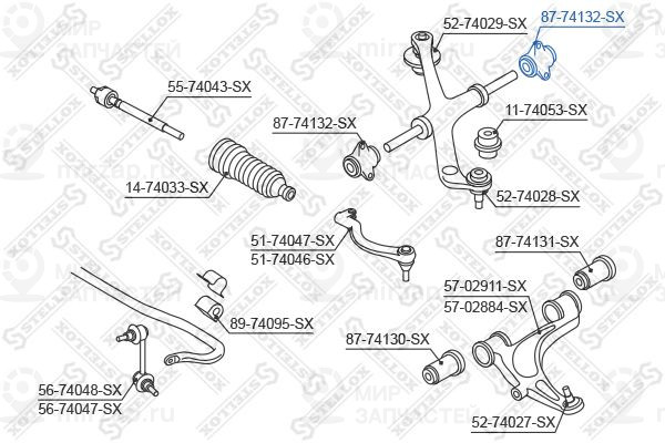 Подвеска, рычаг независимой подвески колеса STELLOX 8774132SX