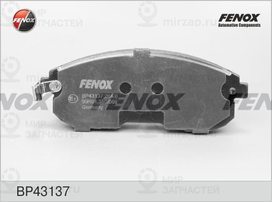 Комплект тормозных колодок, дисковый тормоз FENOX BP43137