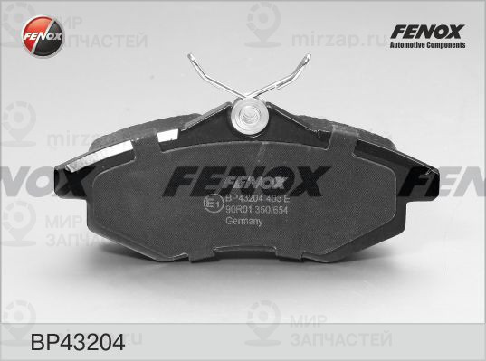 Комплект тормозных колодок, дисковый тормоз FENOX BP43204