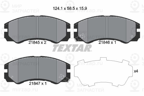 Запчасть TEXTAR 2184501