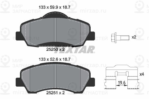 Запчасть TEXTAR 2525001