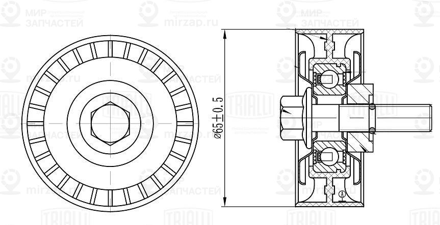 Натяжитель ремня ГРМ TRIALLI CM5652