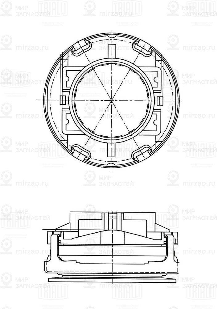 Выжимной подшипник TRIALLI CT1810