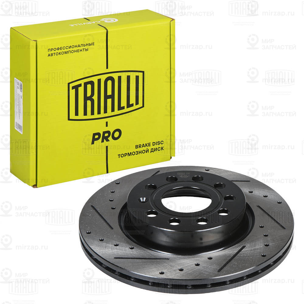 Диск Торм. Для А/М Skoda Octavia A5 (04-)/Vw Golf V (03-) Перед.d=280 (Перф/Слот TRIALLI DF277S