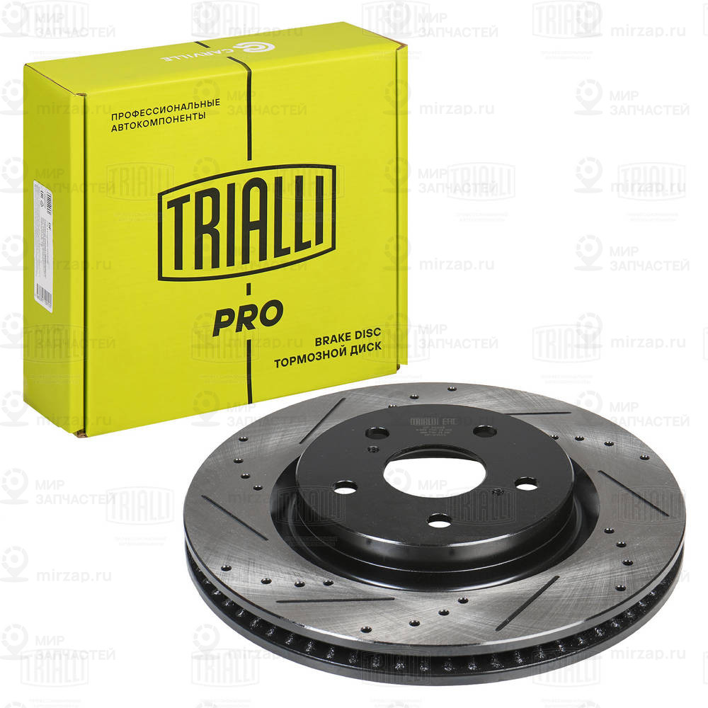 Диск Торм. Для А/М Toyota Camry (18-)/Rav 4 (18-) Перед. D=305 (Перф/Слот/Окраш) TRIALLI DF5200S