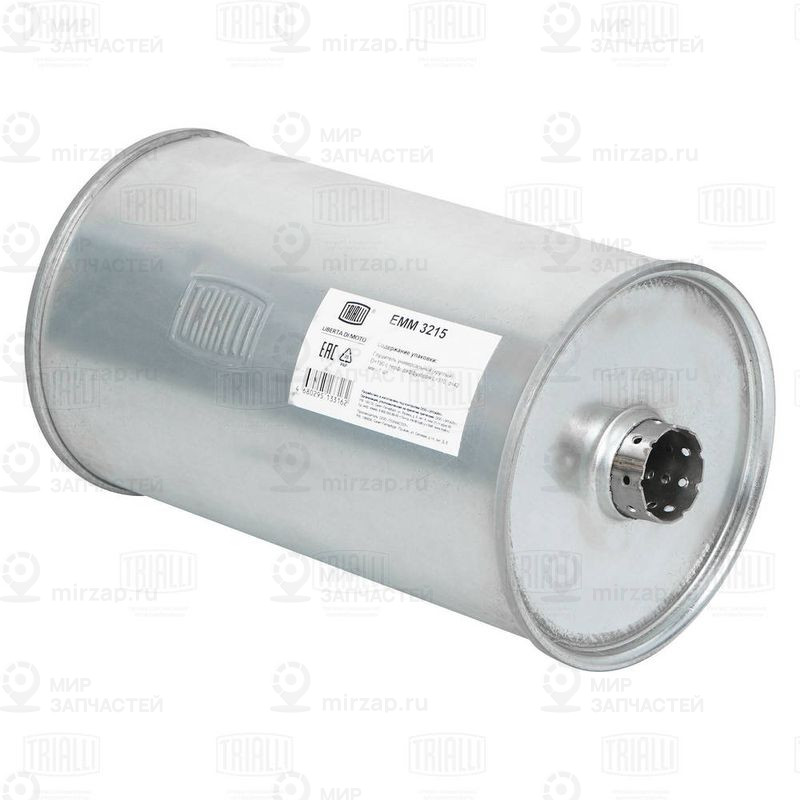 Средний / конечный глушитель ОГ TRIALLI EMM3215