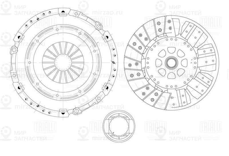 Комплект сцепления TRIALLI FR1119
