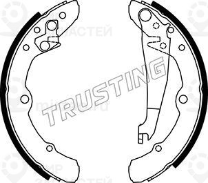 Комплект тормозных колодок TRUSTING 016020