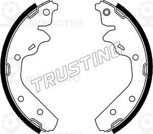 Комплект тормозных колодок TRUSTING 023003