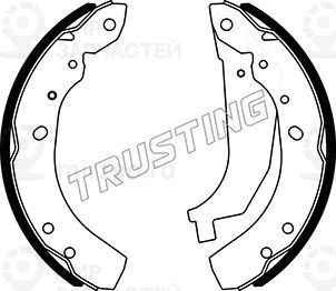 Комплект тормозных колодок TRUSTING 023009