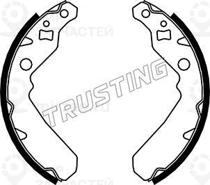 Комплект тормозных колодок TRUSTING 026354