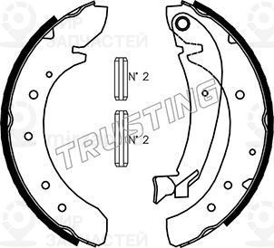 Комплект тормозных колодок TRUSTING 034097