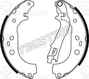 Комплект тормозных колодок TRUSTING 034112