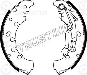 Комплект тормозных колодок TRUSTING 034116