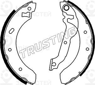 Комплект тормозных колодок TRUSTING 040134