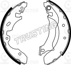 Комплект тормозных колодок TRUSTING 040143