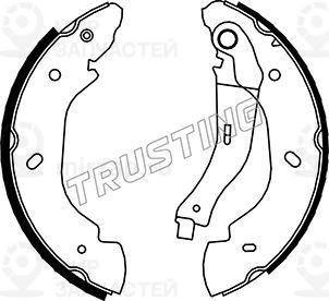 Комплект тормозных колодок TRUSTING 040148