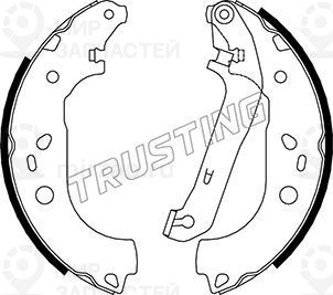 Комплект тормозных колодок TRUSTING 040155