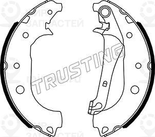 Комплект тормозных колодок TRUSTING 040166