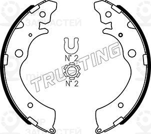 Комплект тормозных колодок TRUSTING 044017