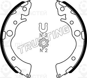 Комплект тормозных колодок TRUSTING 044018