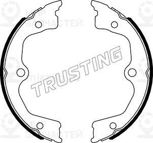 Комплект тормозных колодок, стояночная тормозная система TRUSTING 044030