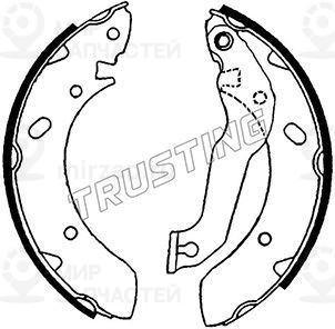 Комплект тормозных колодок TRUSTING 046201