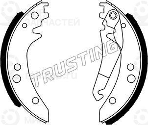 Комплект тормозных колодок TRUSTING 052125