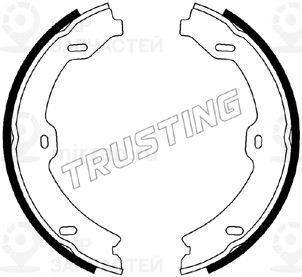 Комплект тормозных колодок, стояночная тормозная система TRUSTING 052134
